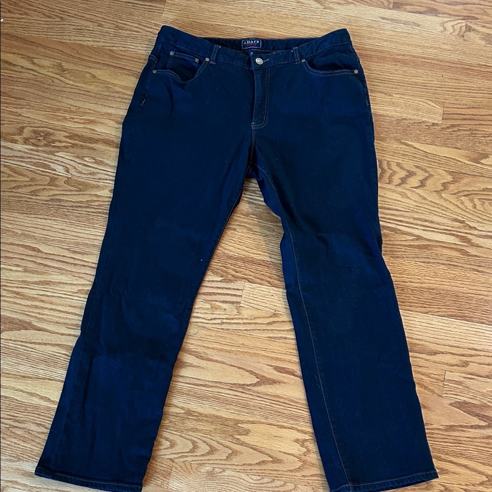 Women's Straight Leg Jeans in Dark Blue